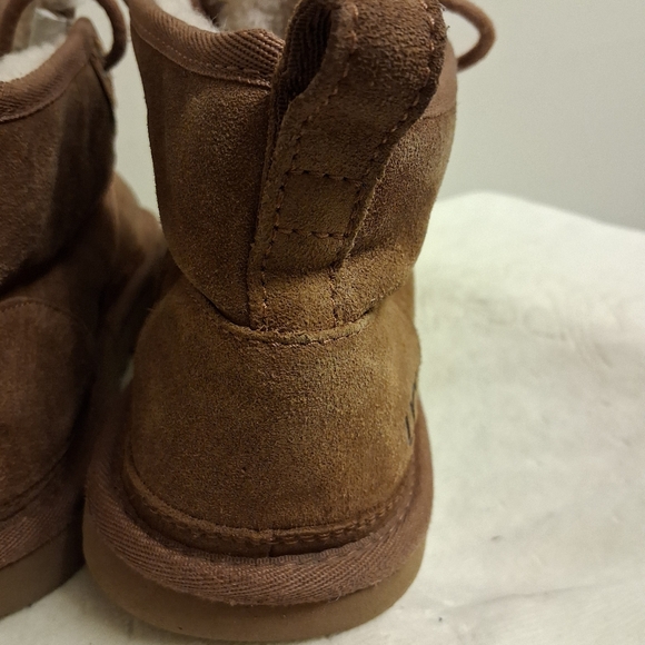 Men's Brown UGG Suede SHEEPSKIN Boots Size 11 - Picture 4 of 16